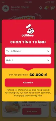 Jollibee Vietnam android App screenshot 3